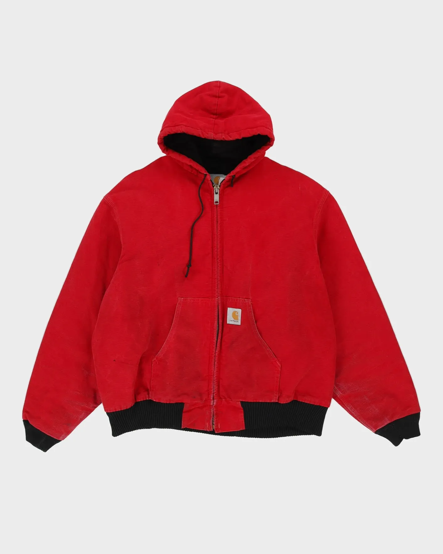 00s Carhartt Red Workwear Hooded Jacket - XL