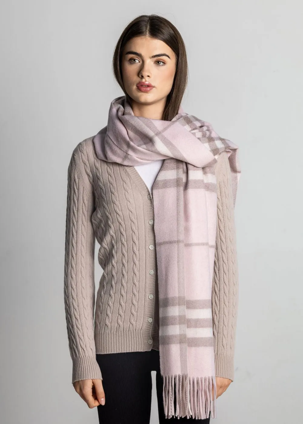 100% Cashmere Shawl - Thomson Pink