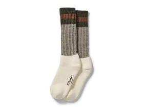 1970s Logger Thermal Socks Green & Brown