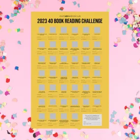 2023, 40 Books Reading Challenge Poster (Sold Out)