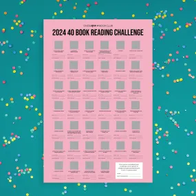 2024, 40 Books Reading Challenge Poster (Sold Out)