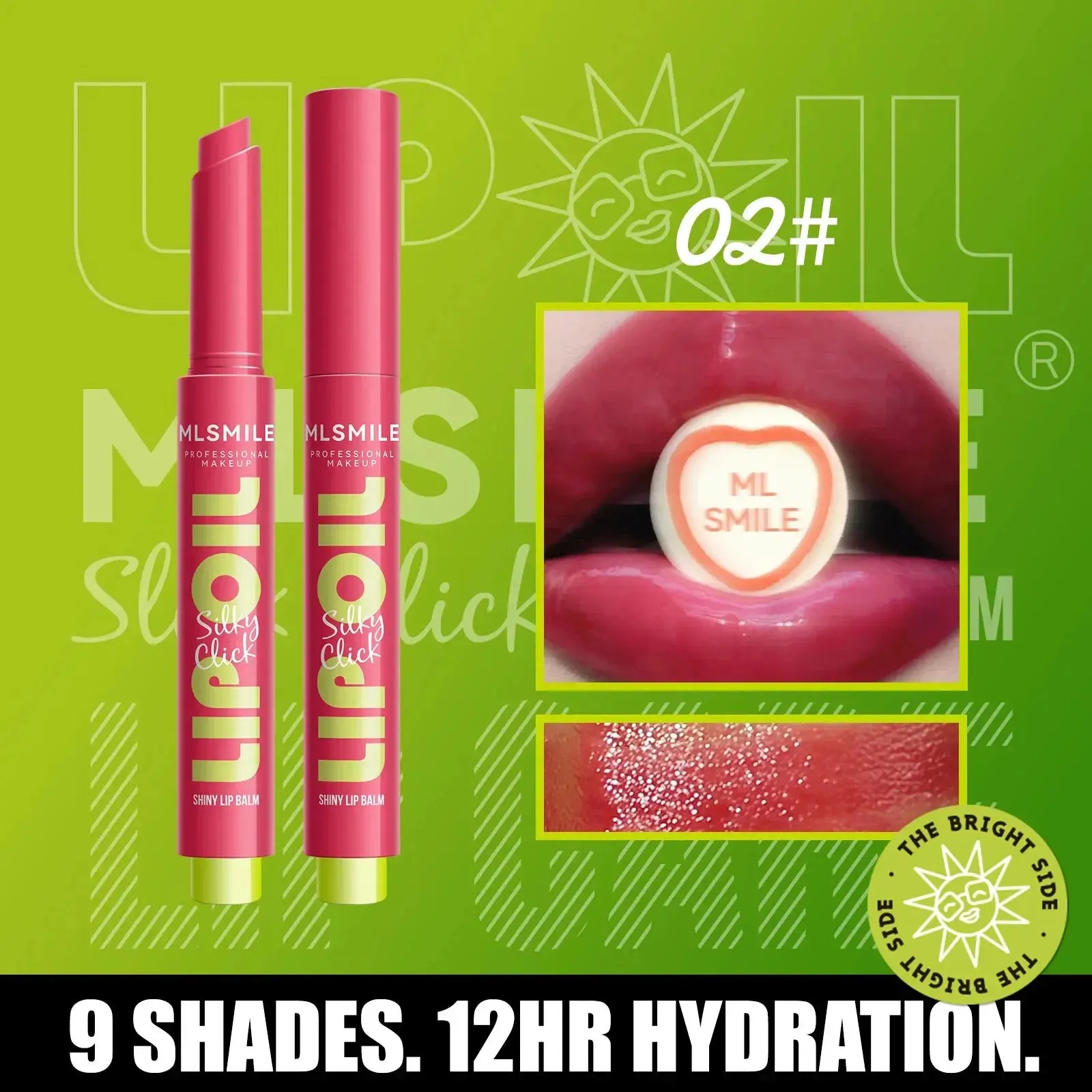 9-Color Shiny Lip Balm Set - Long-Lasting Waterproof Lip Gloss