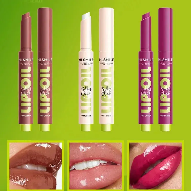 9-Color Shiny Lip Balm Set - Long-Lasting Waterproof Lip Gloss