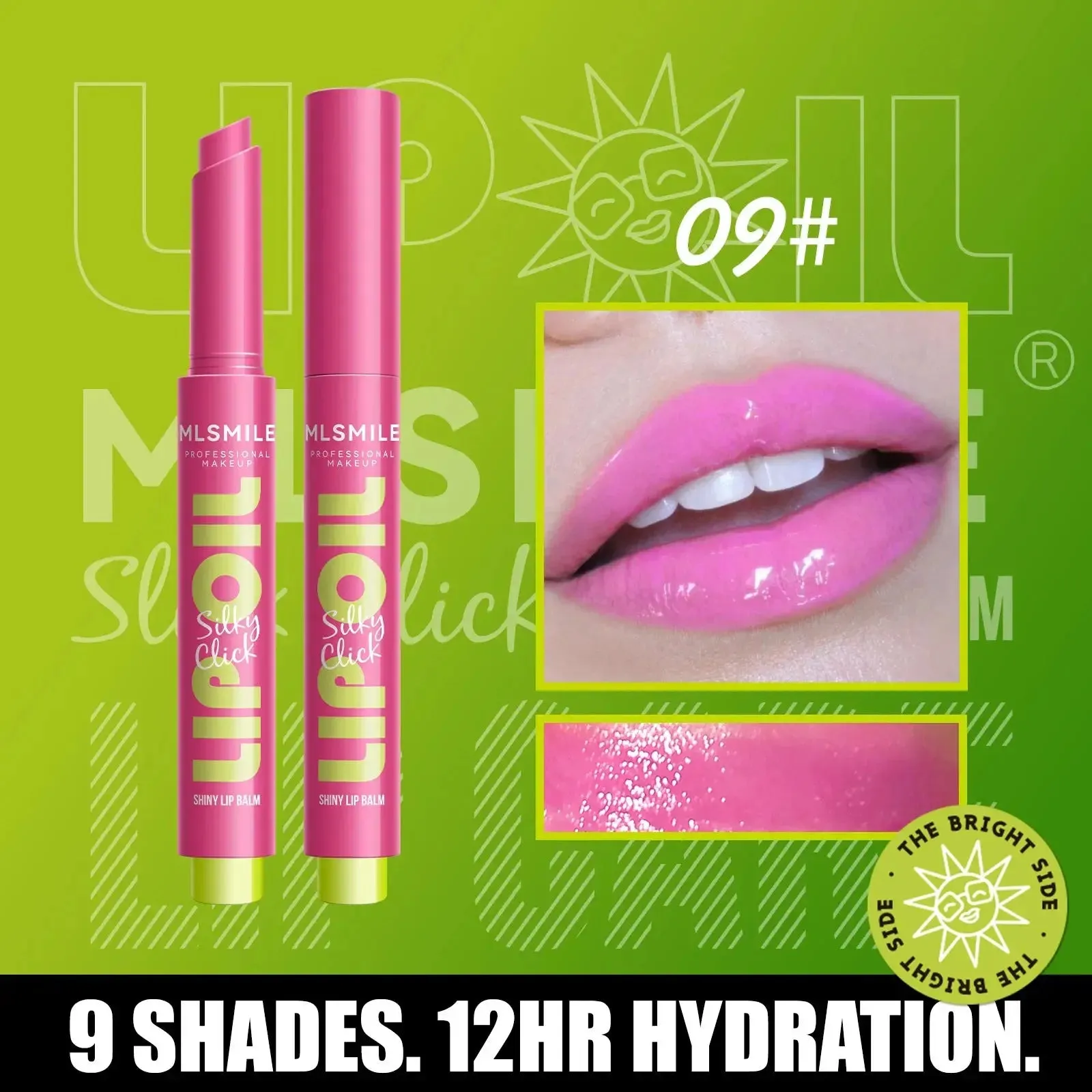 9-Color Shiny Lip Balm Set - Long-Lasting Waterproof Lip Gloss