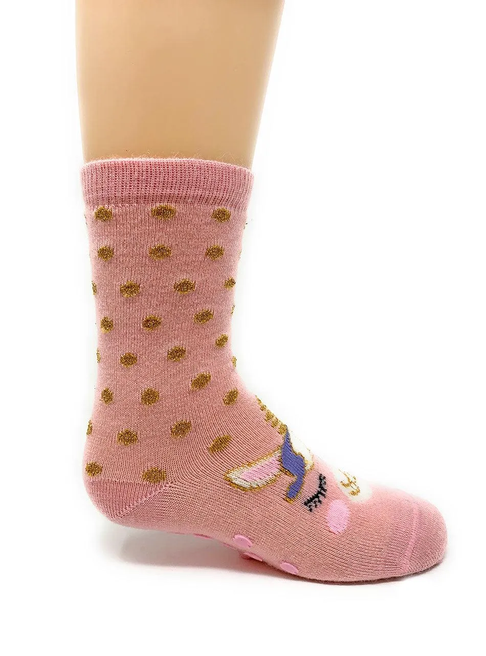 Alpacacorn Princess Non-Skid Socks