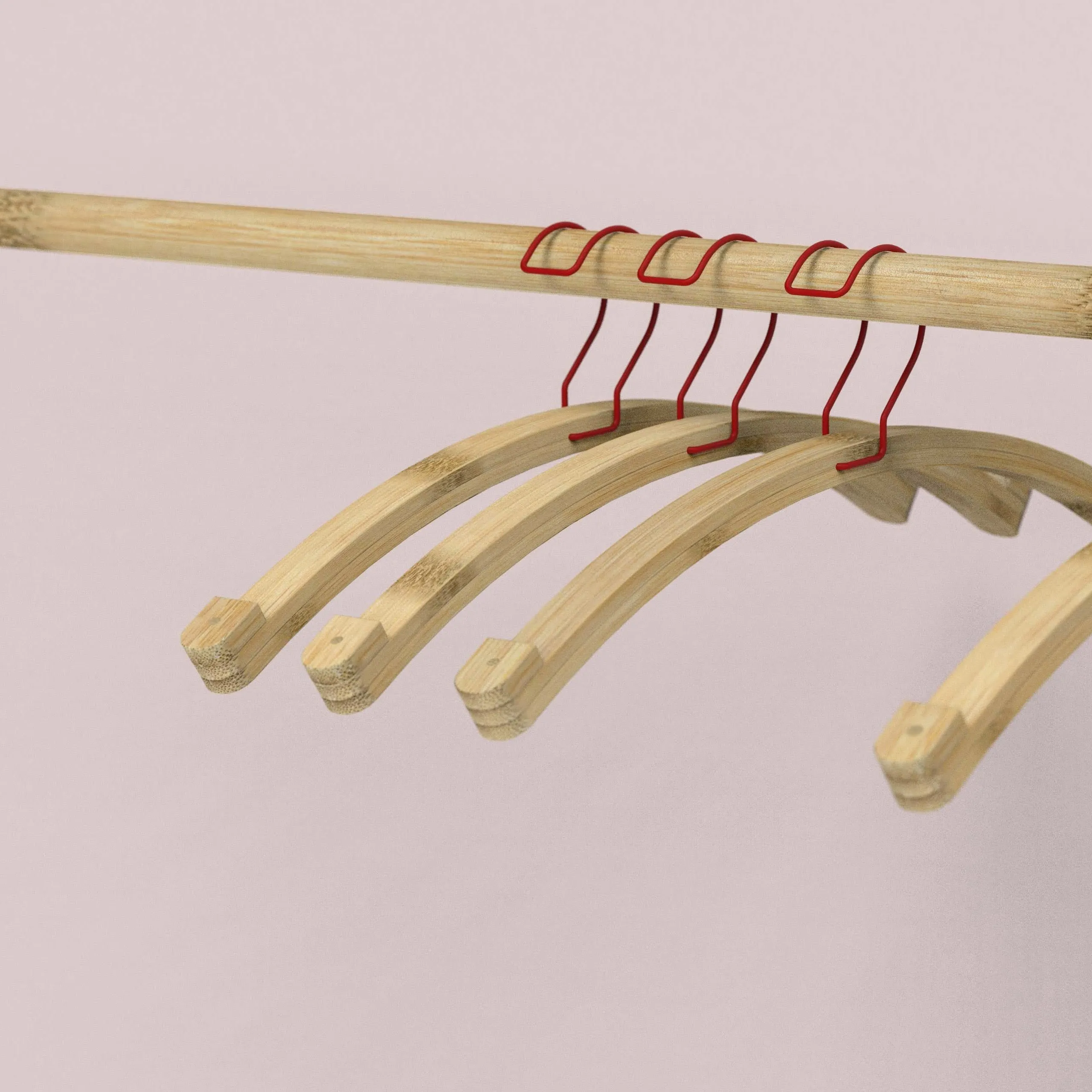 Bamboo Hangers (Set Of 3)