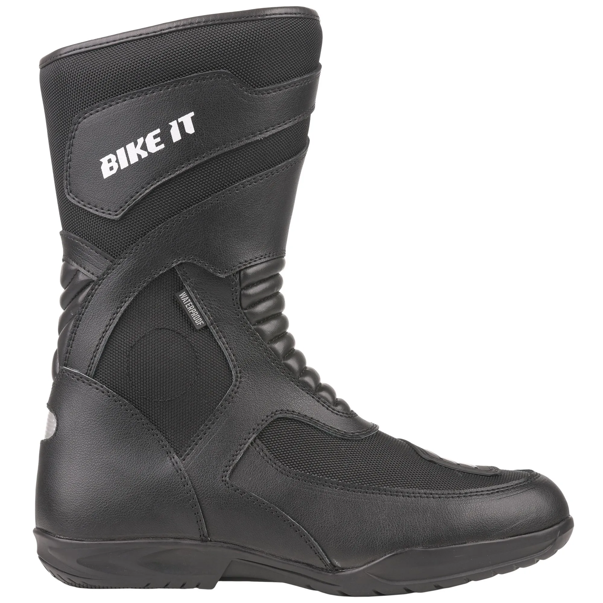 Bikeit Veles CE Waterproof Sports Touring Boots - Black