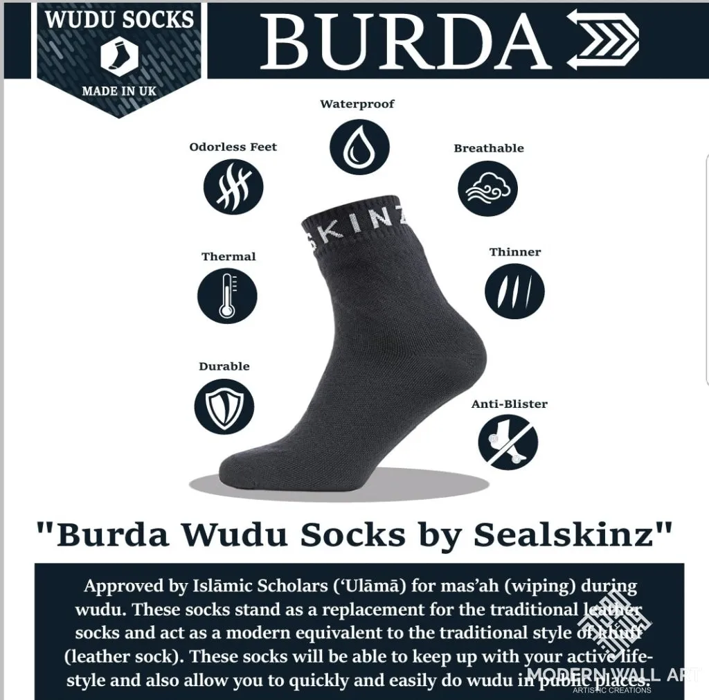 Burda Wudu Socks LIMITED STOCK !!