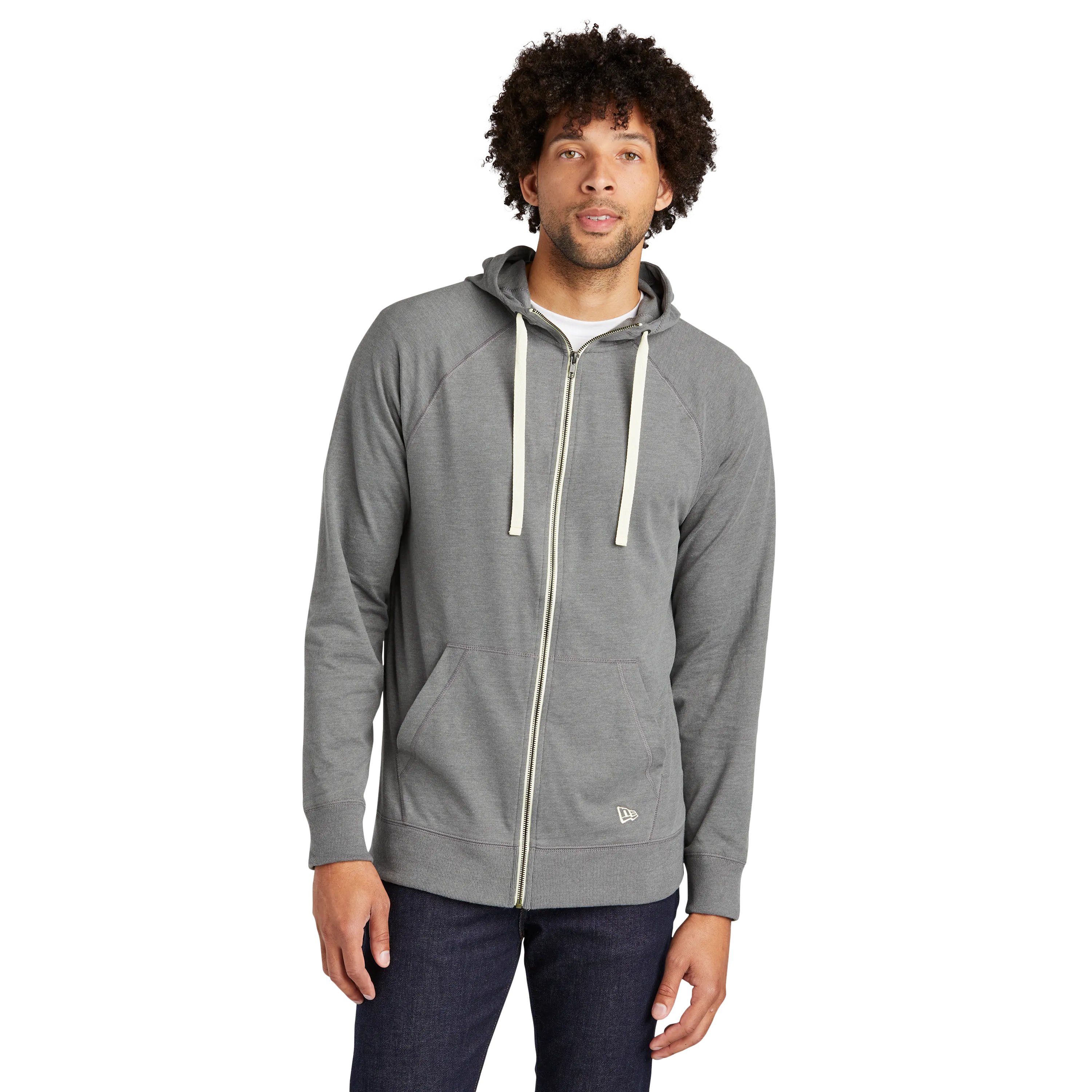 C2430 Sueded Cotton Blend Full-Zip Hoodie