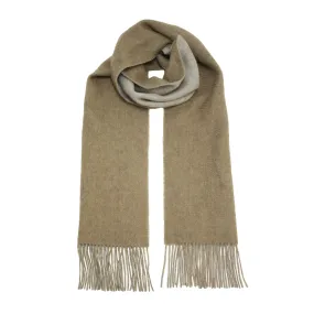 Camel Silver Cashmere Woven Double Face Scarf