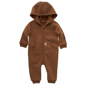 Carhartt Kids' Fleece Zip-Front Logo Long Sleeve Coverall