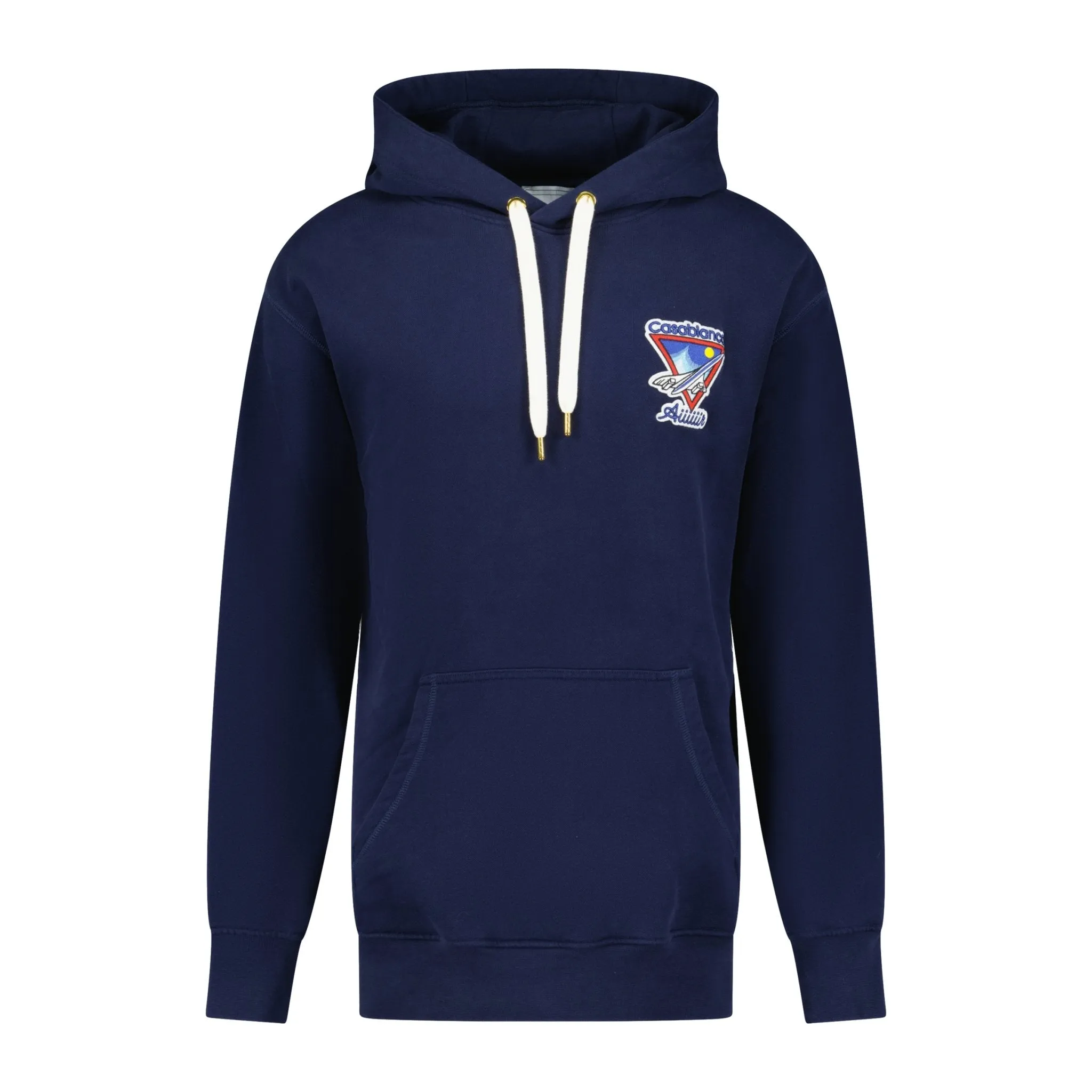 CASABLANCA AIIIIIIR HOODED SWEATSHIRT NAVY