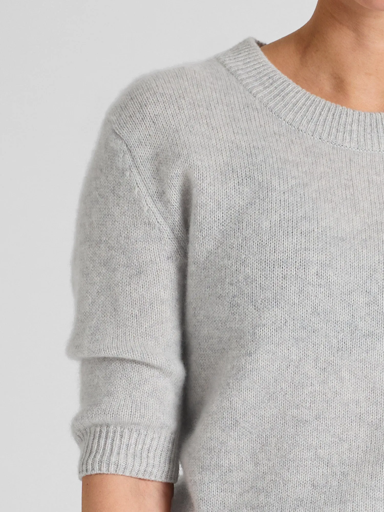 Cashmere sweater  "Sofia sweater" - light grey