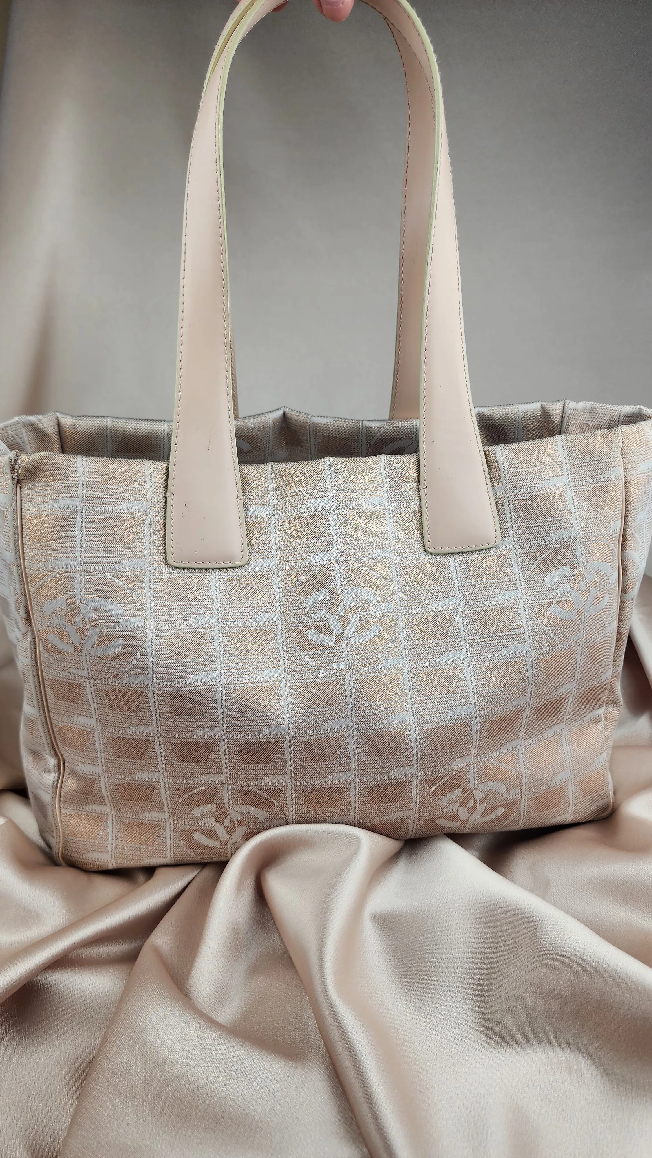 Chanel Pink Travel Line Tote - 1033