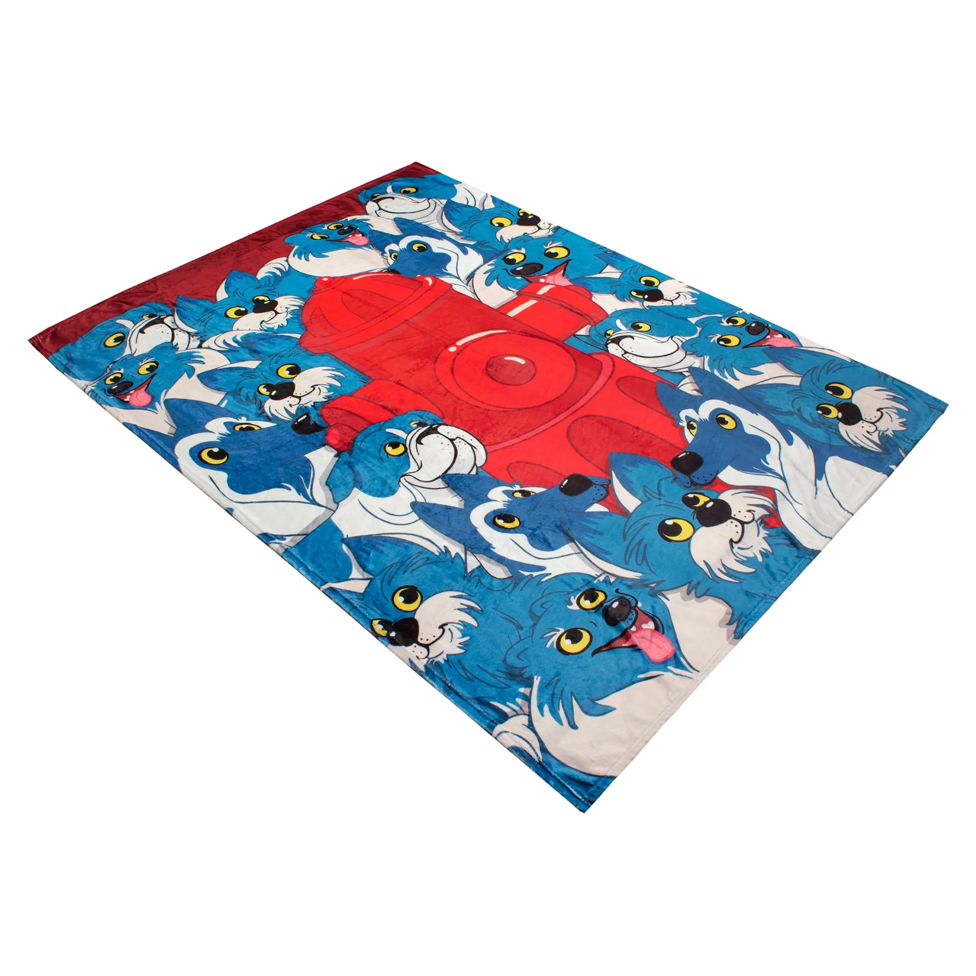 Fleece Thermal Blanket 127cm x 178cm - Blueberry Dog Design