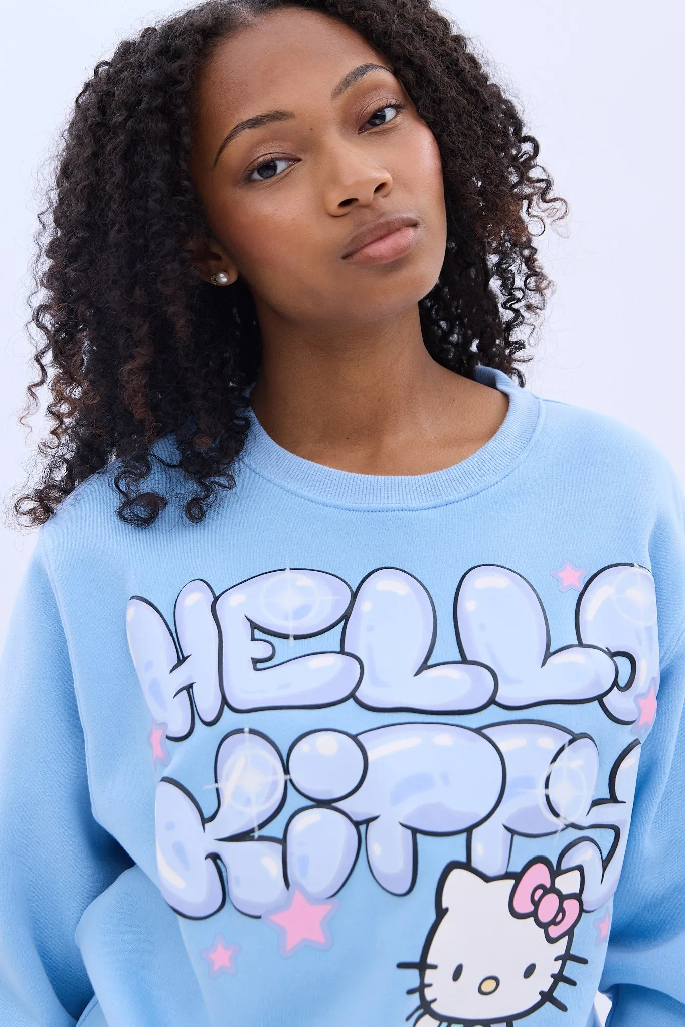 Hello Kitty Graphic Crew Neck Sweatshirt