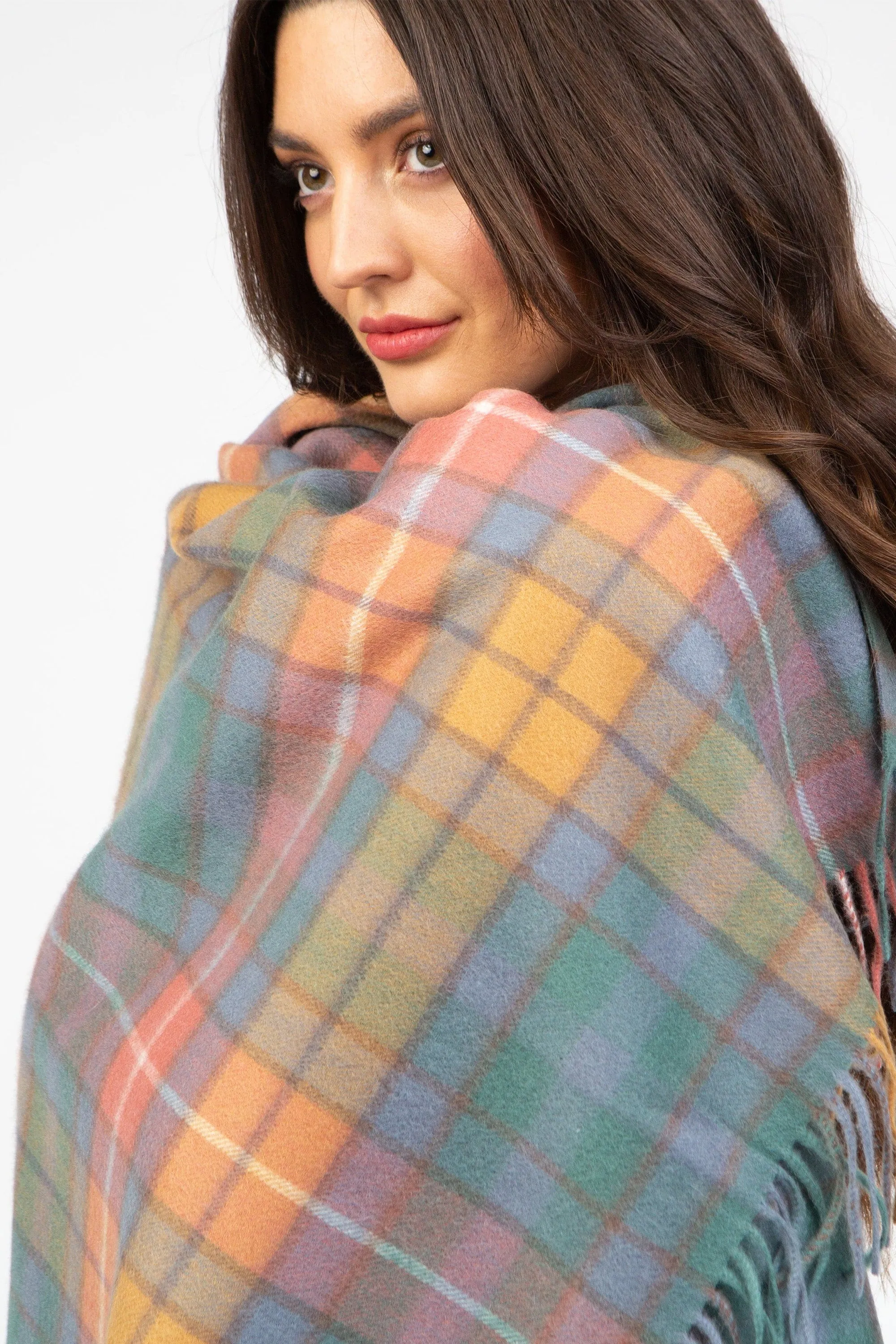 Heritage Tartan Cashmere Stole - Antique Buchanan