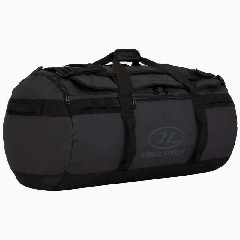 Highlander Storm Water Resistant PVC Kitbag - 90L-BLACK