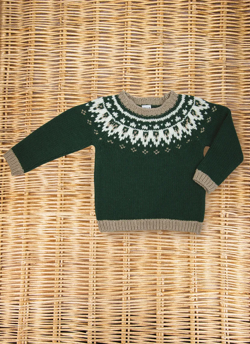 Jacquard Wool Sweater