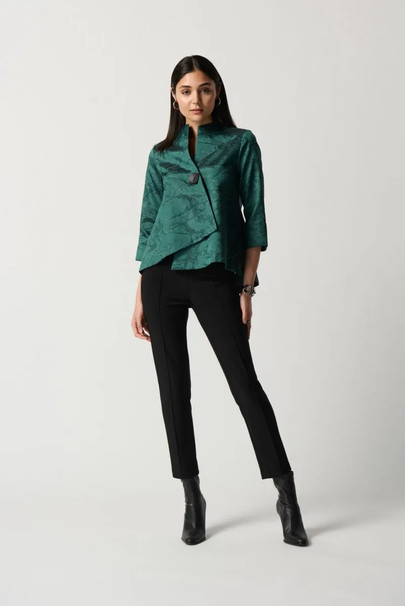 Joseph Ribkoff, 234273 Textured Woven Jacquard Swing Jacket