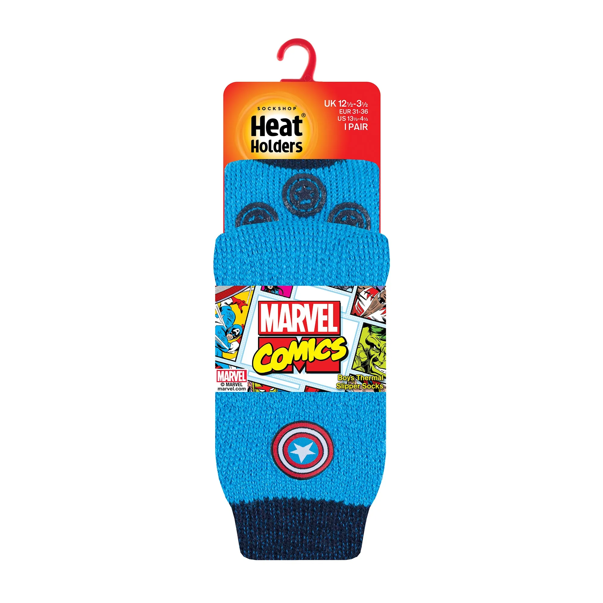 Kids Marvel Thermal Slipper Socks - Captain America