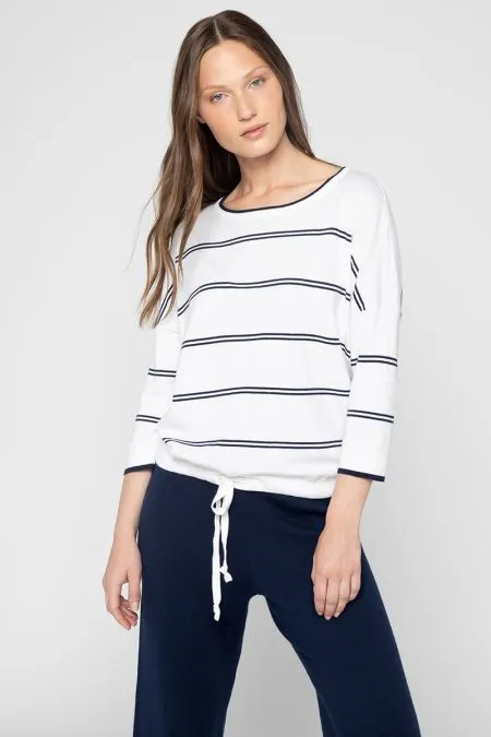 Kinross Cashmere Drawstring Pullover