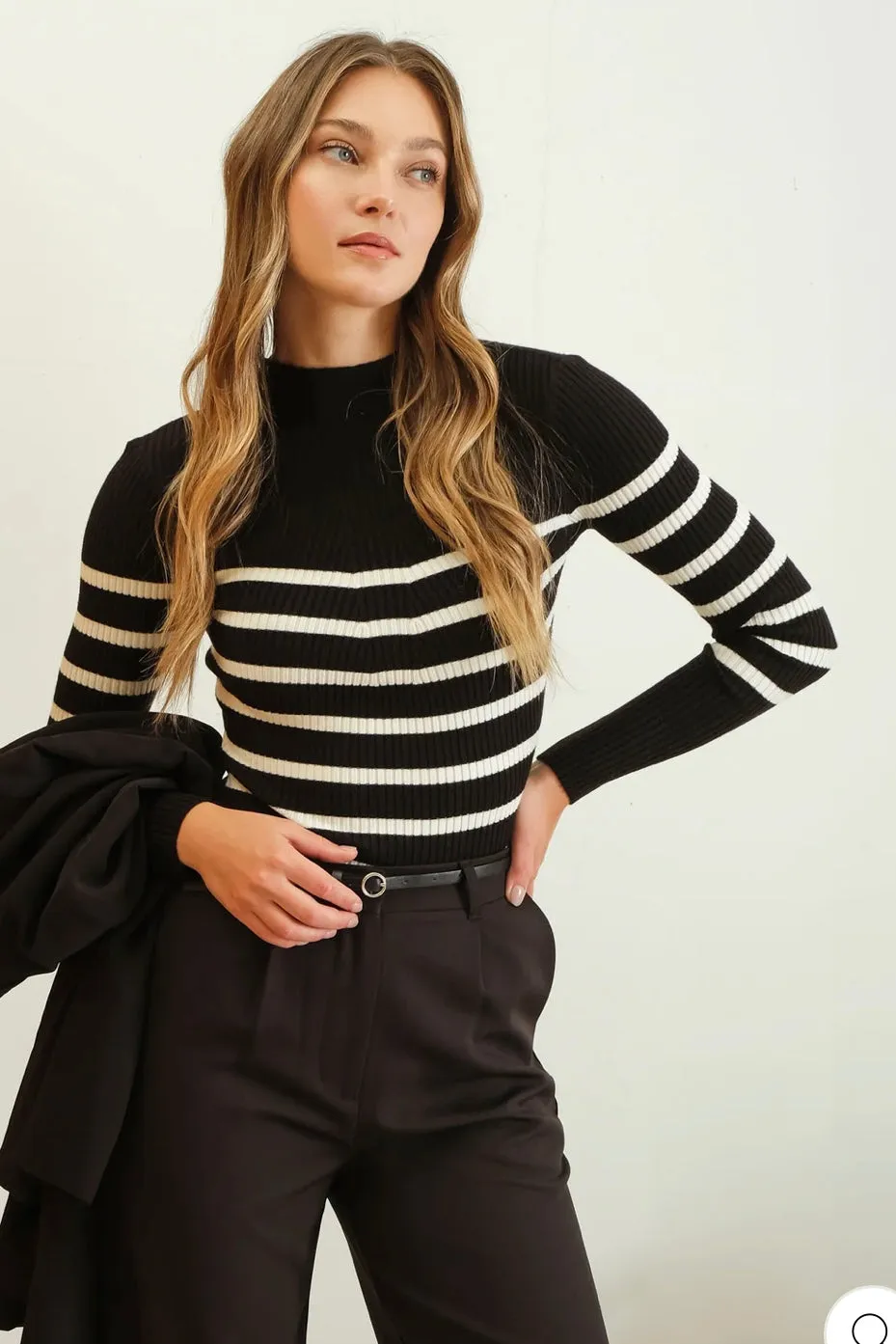 Lorelei Striped Mock Tops - 3 Colors!