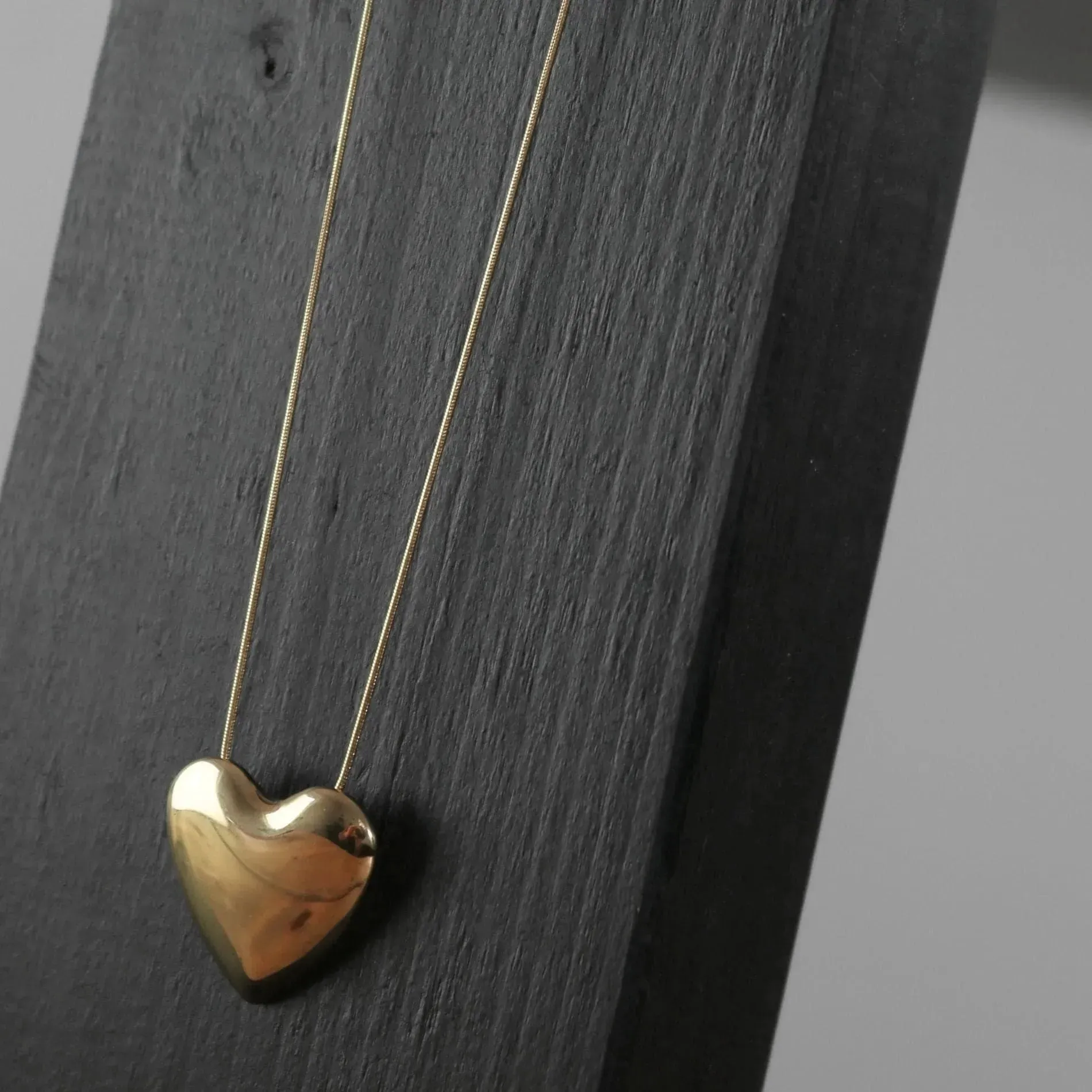 Love Waterproof Mega Heart Necklace 18K Gold Plating