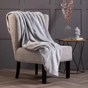 Luxury Fleece Thermal Blanket/Throw 180cm x 200cm - Ice Grey