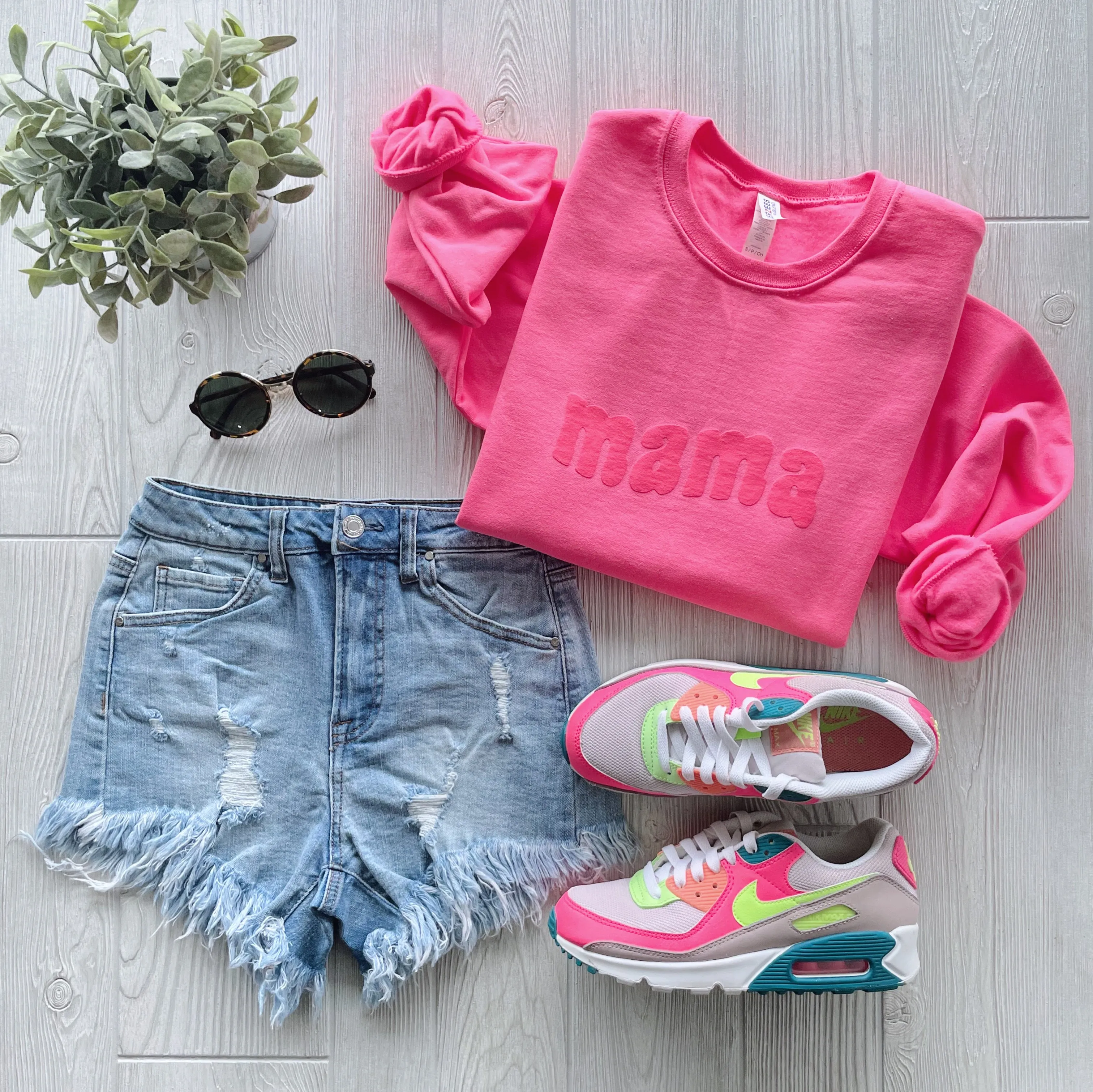 Mama Wave • Neon Pink Tonal