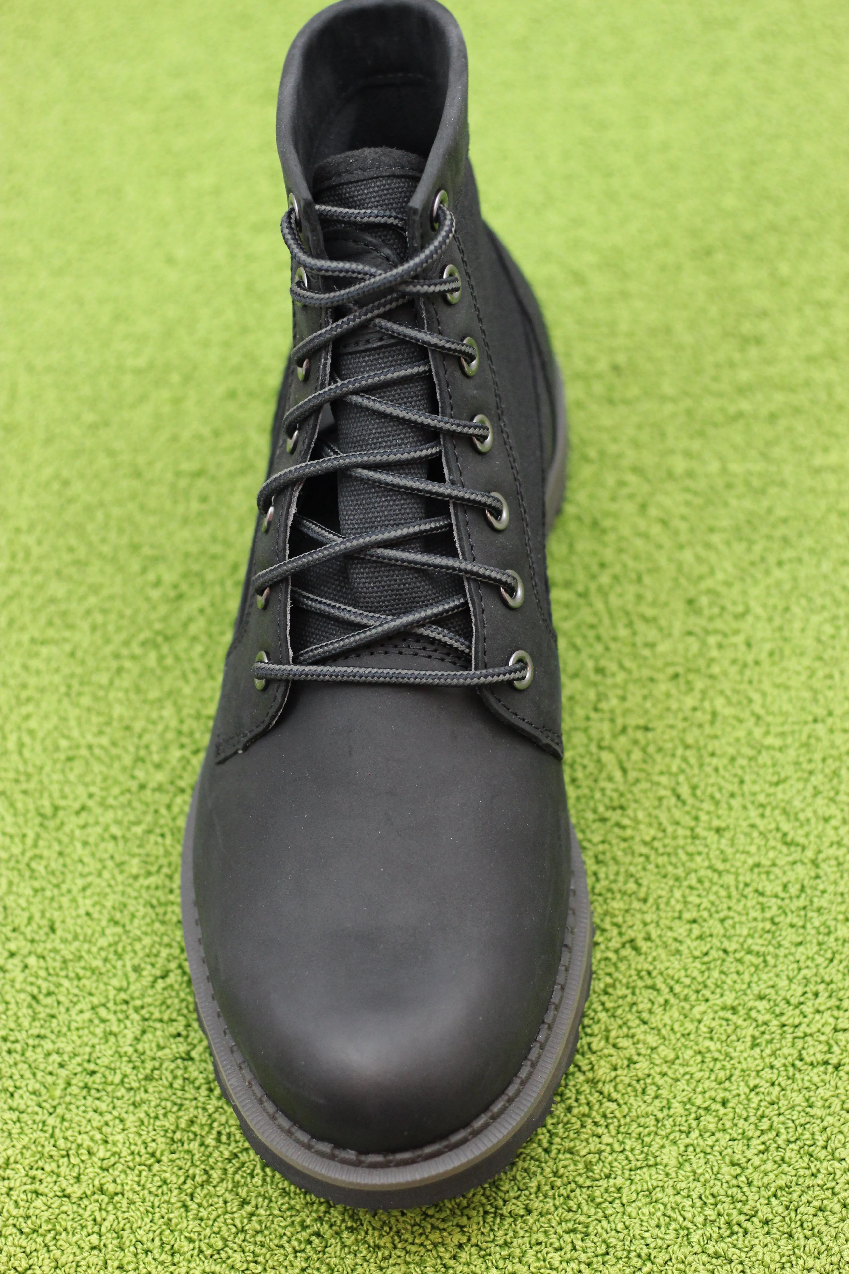 Mens Madson Field Boot - Black Leather/Canvas