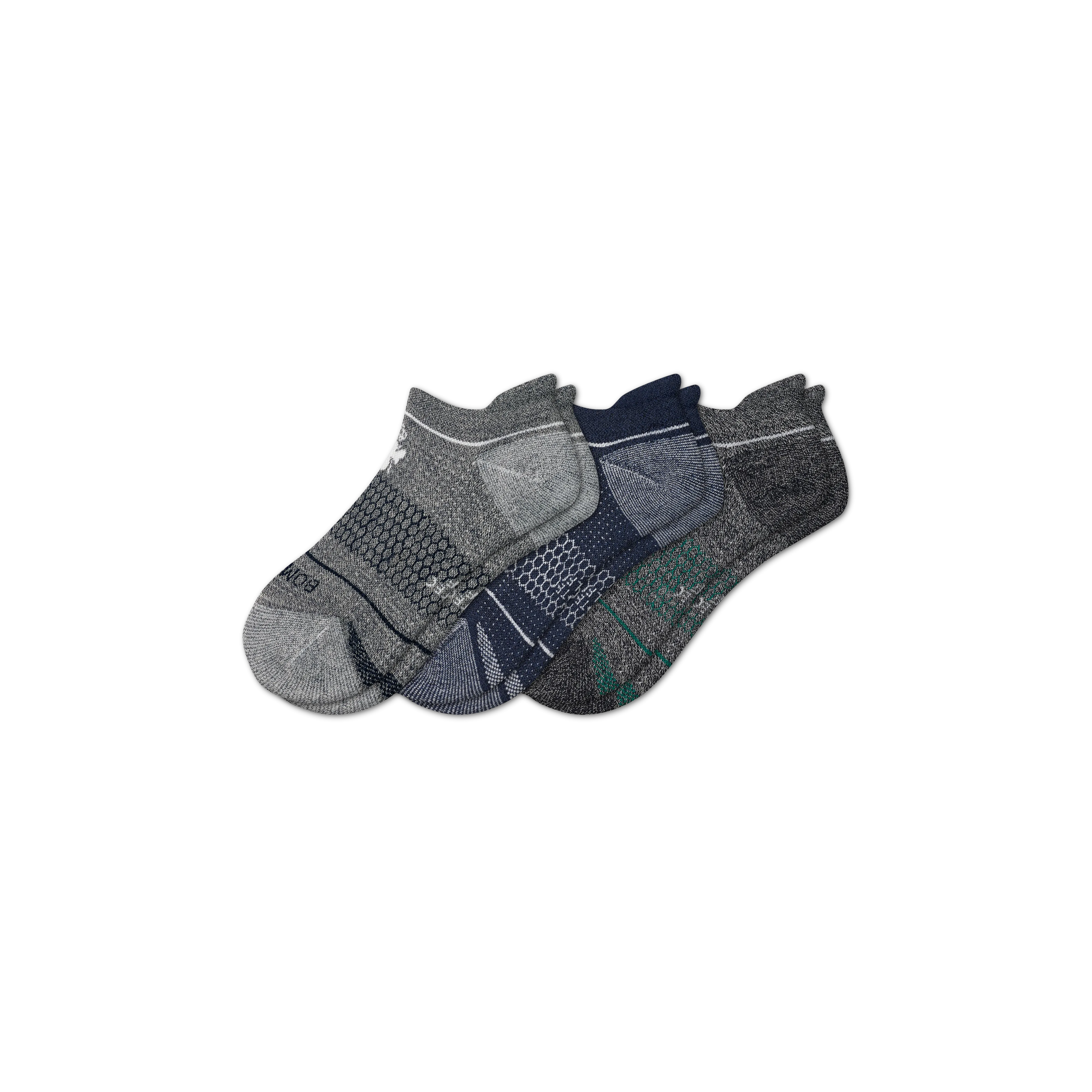 Men's Merino Wool Blend Golf Ankle Sock 3-Pack