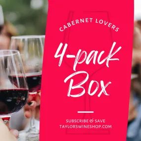 Monthly Subscription Cabernet Sauvignon Lovers Box - 4 Bottles