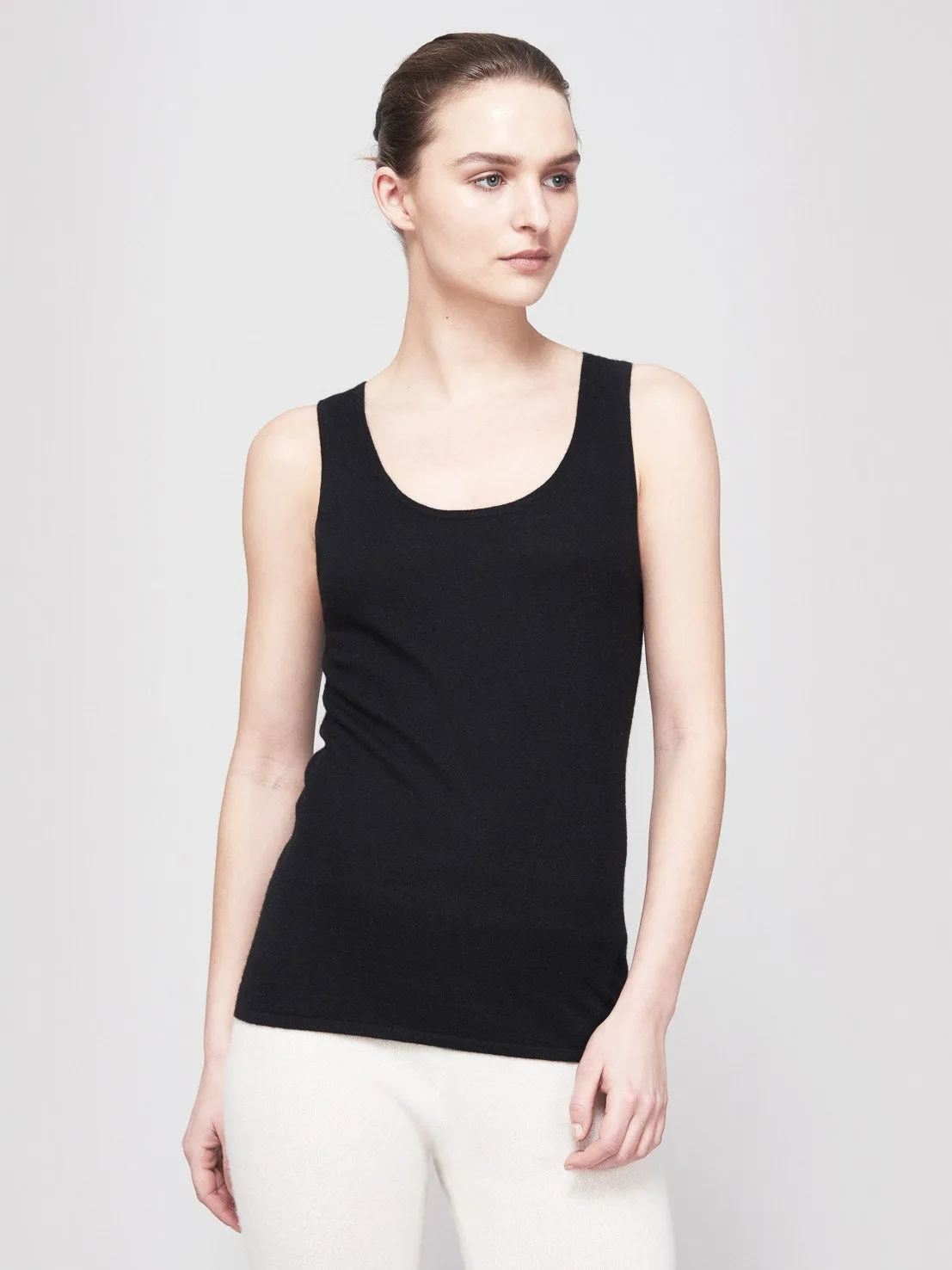 Mover-Breather Cashmere Tank - Black