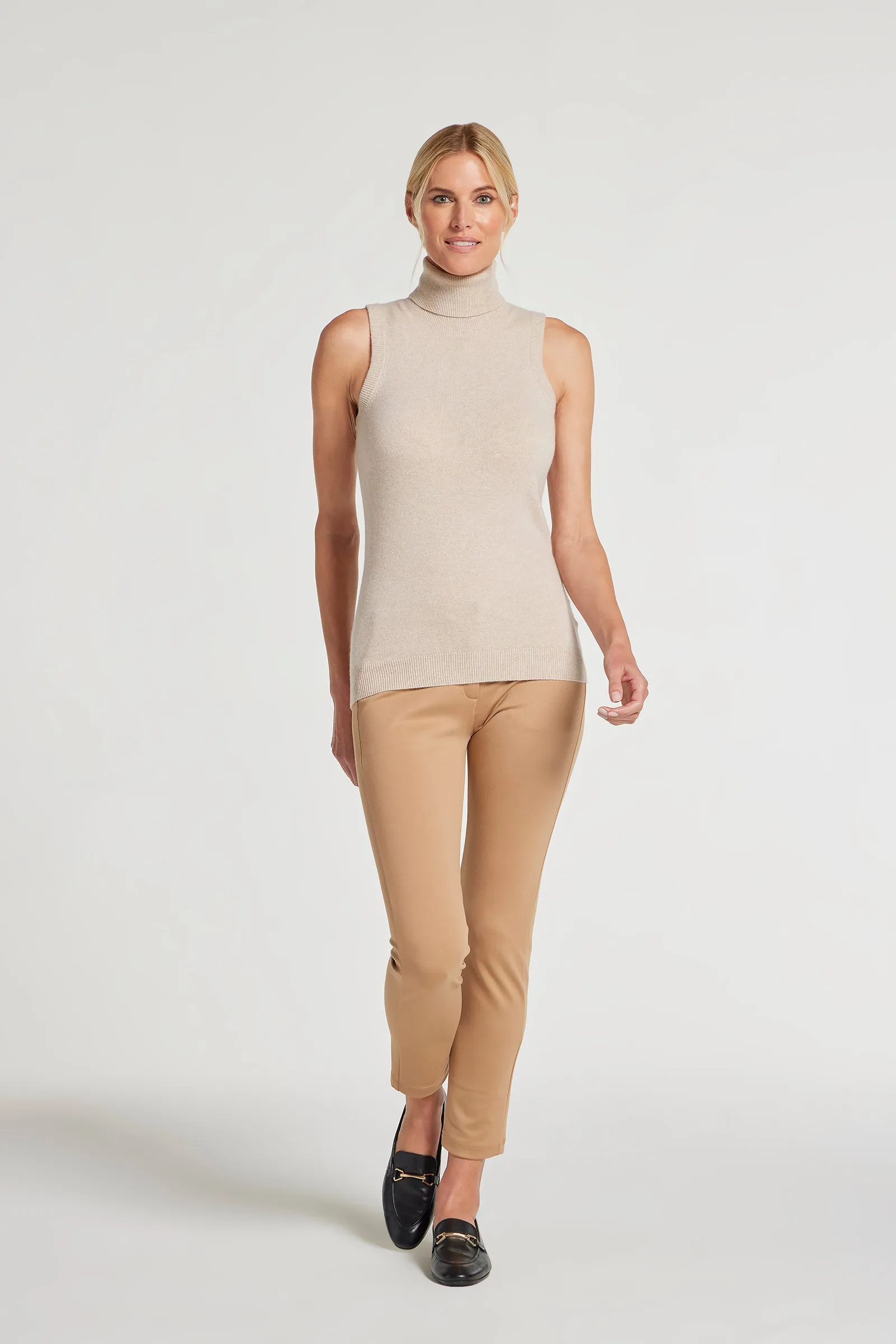 Nicolette Sleeveless Cashmere Top