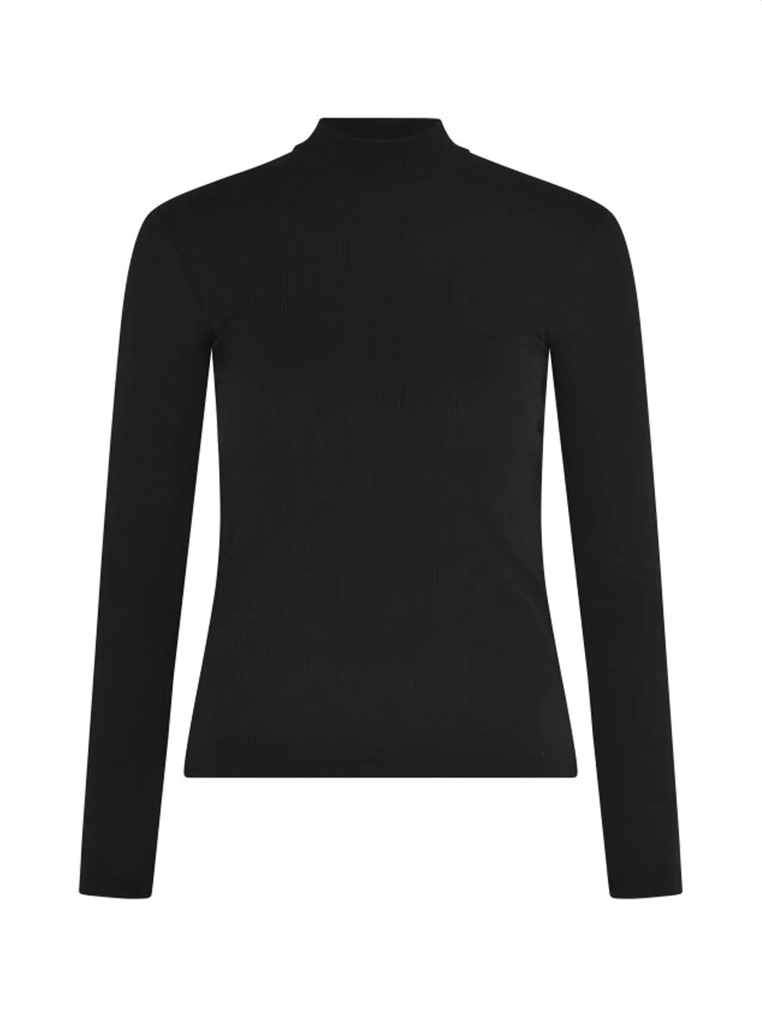 North Mock Neck Top in Black