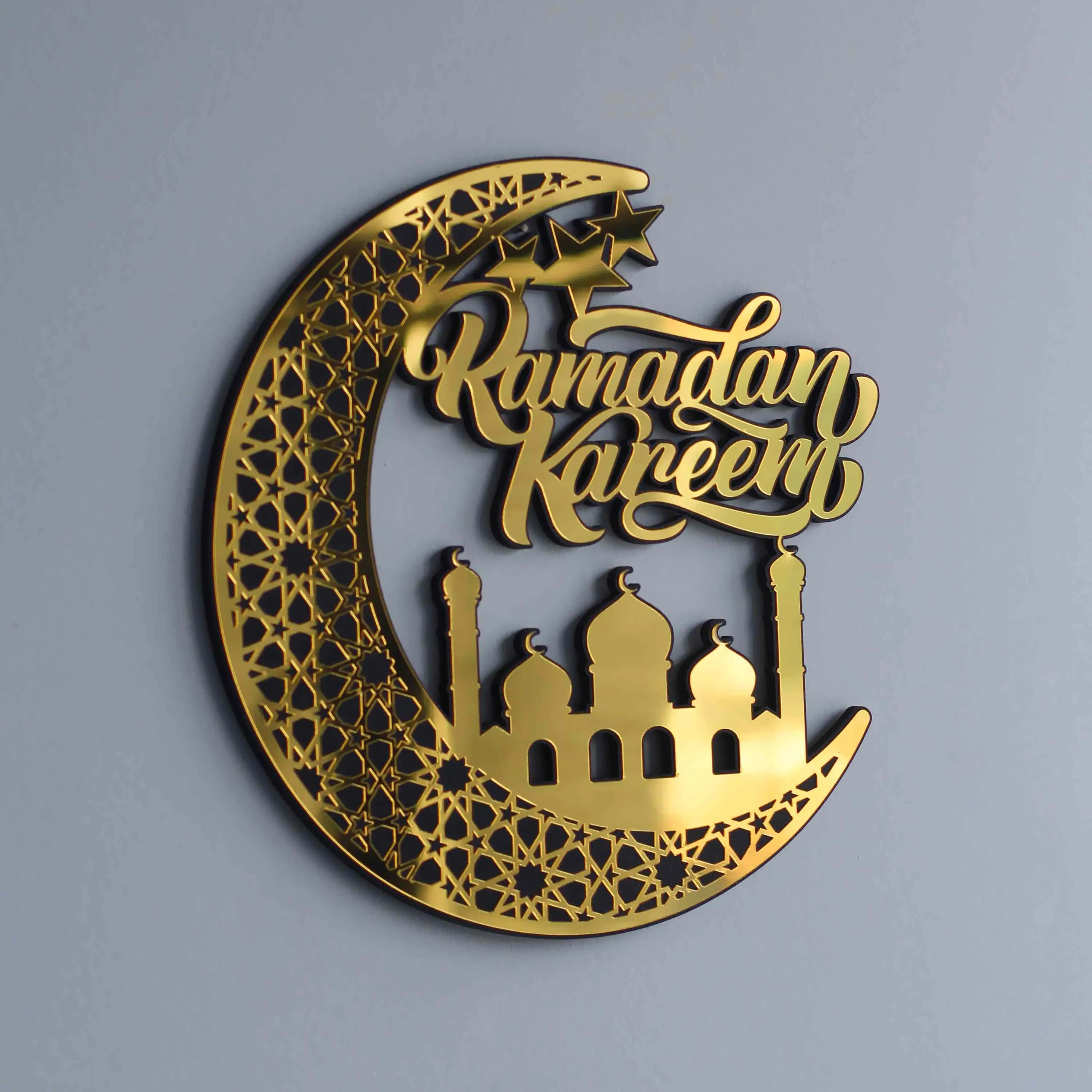 Ramadan Kareem Wooden Islamic Gift Wall Art Decor - Lunate