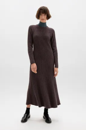 Ribbed Cashmere Dress