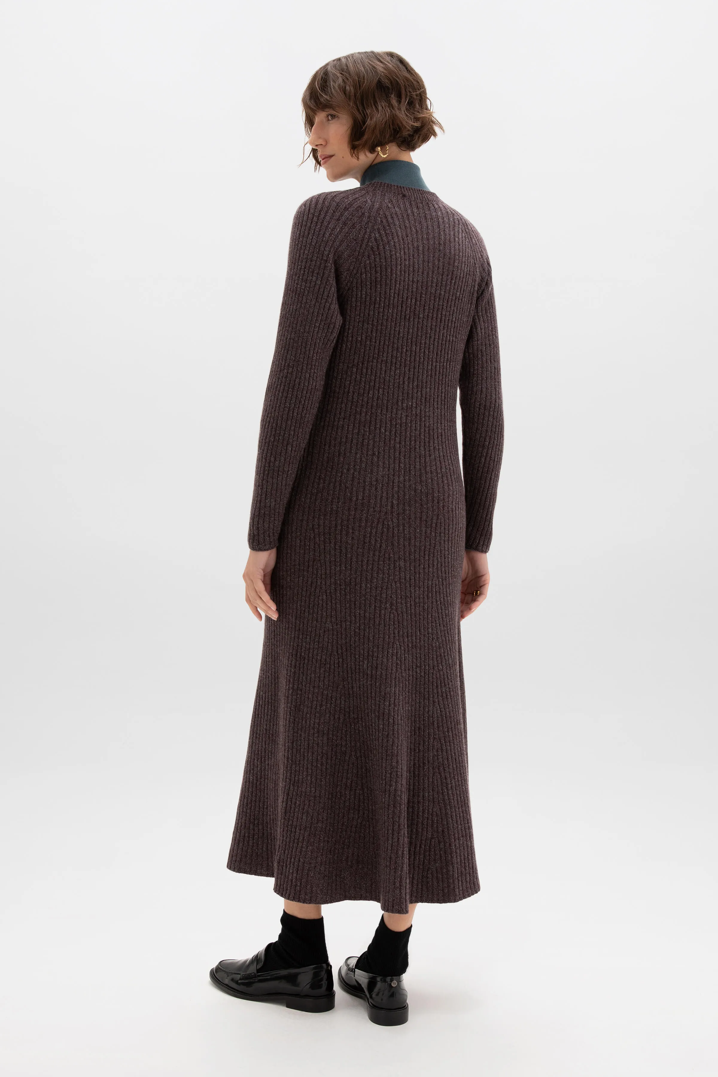 Ribbed Cashmere Dress