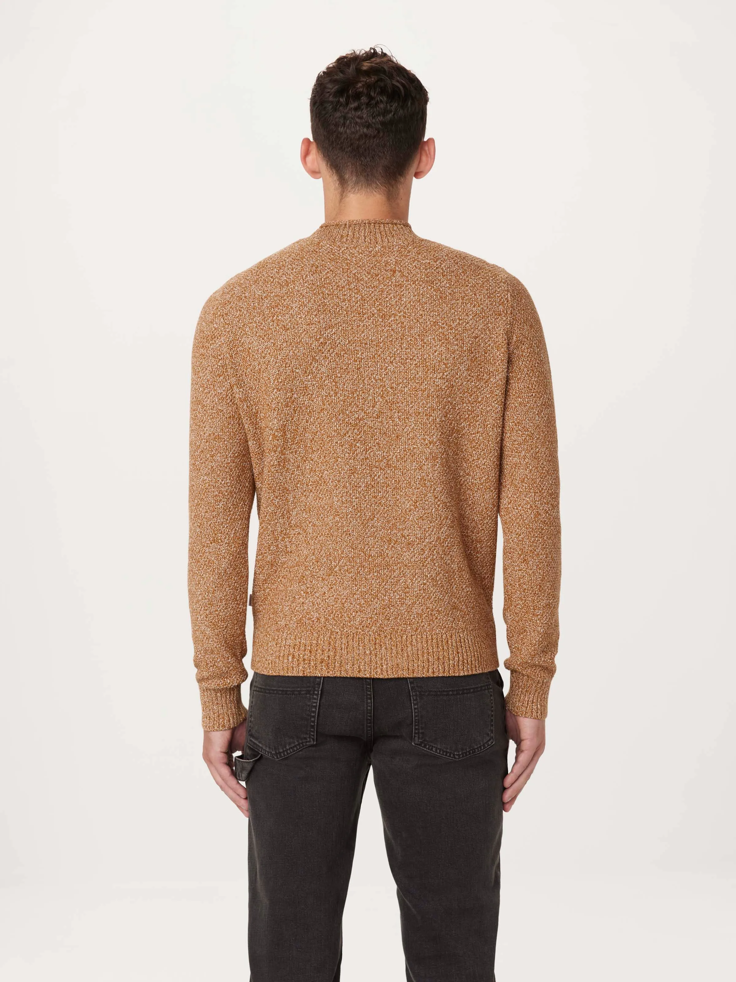 The Mock Neck Sweater in Pumpkin Spice