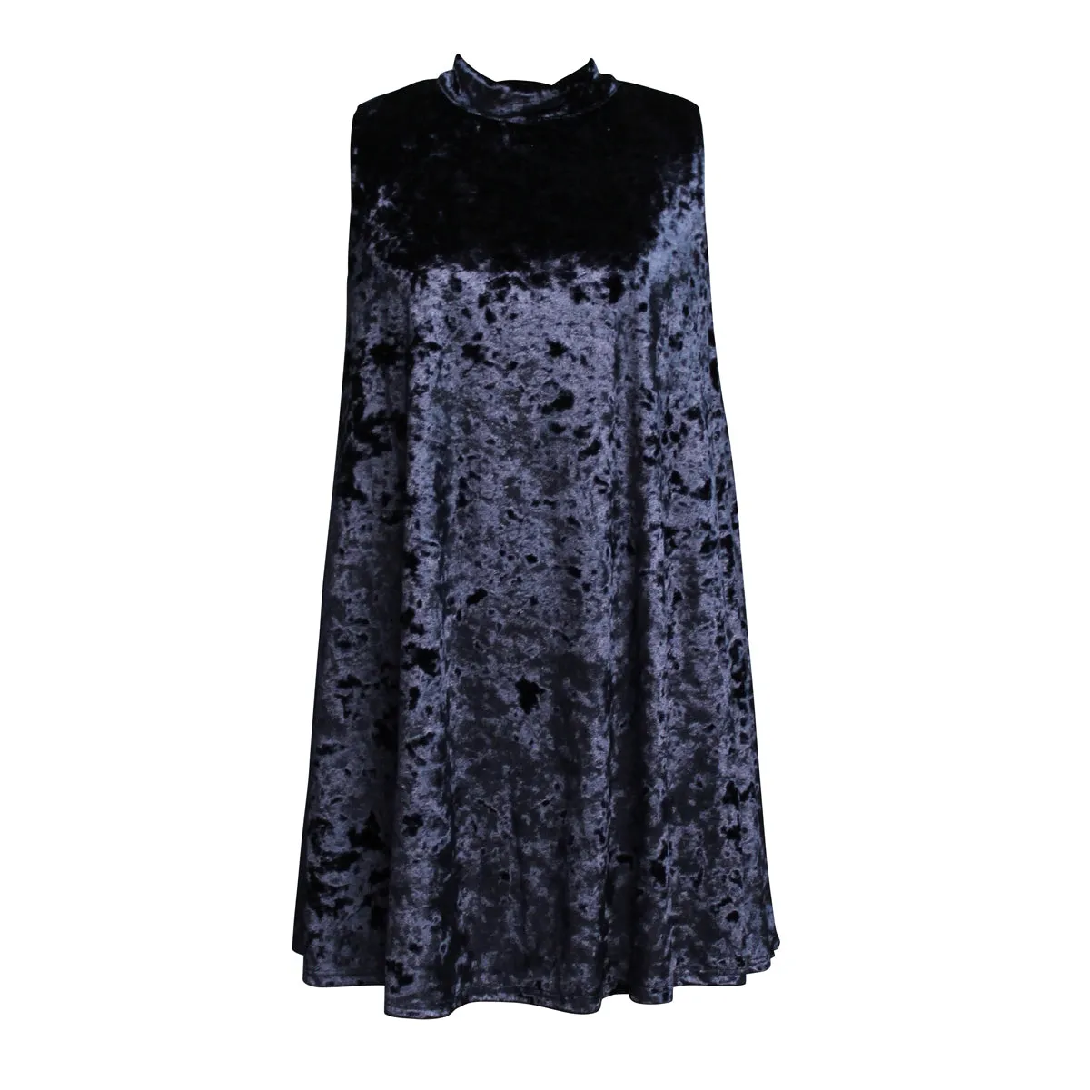 Tween Velvet Sleeveless Mock Neck Dress