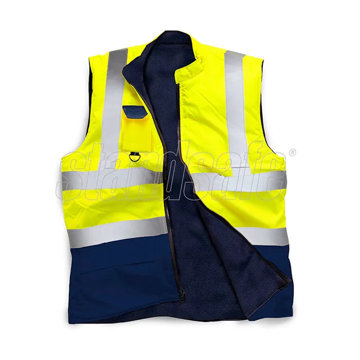 Two Tone Hi Vis Bodywarmer EN ISO 20471