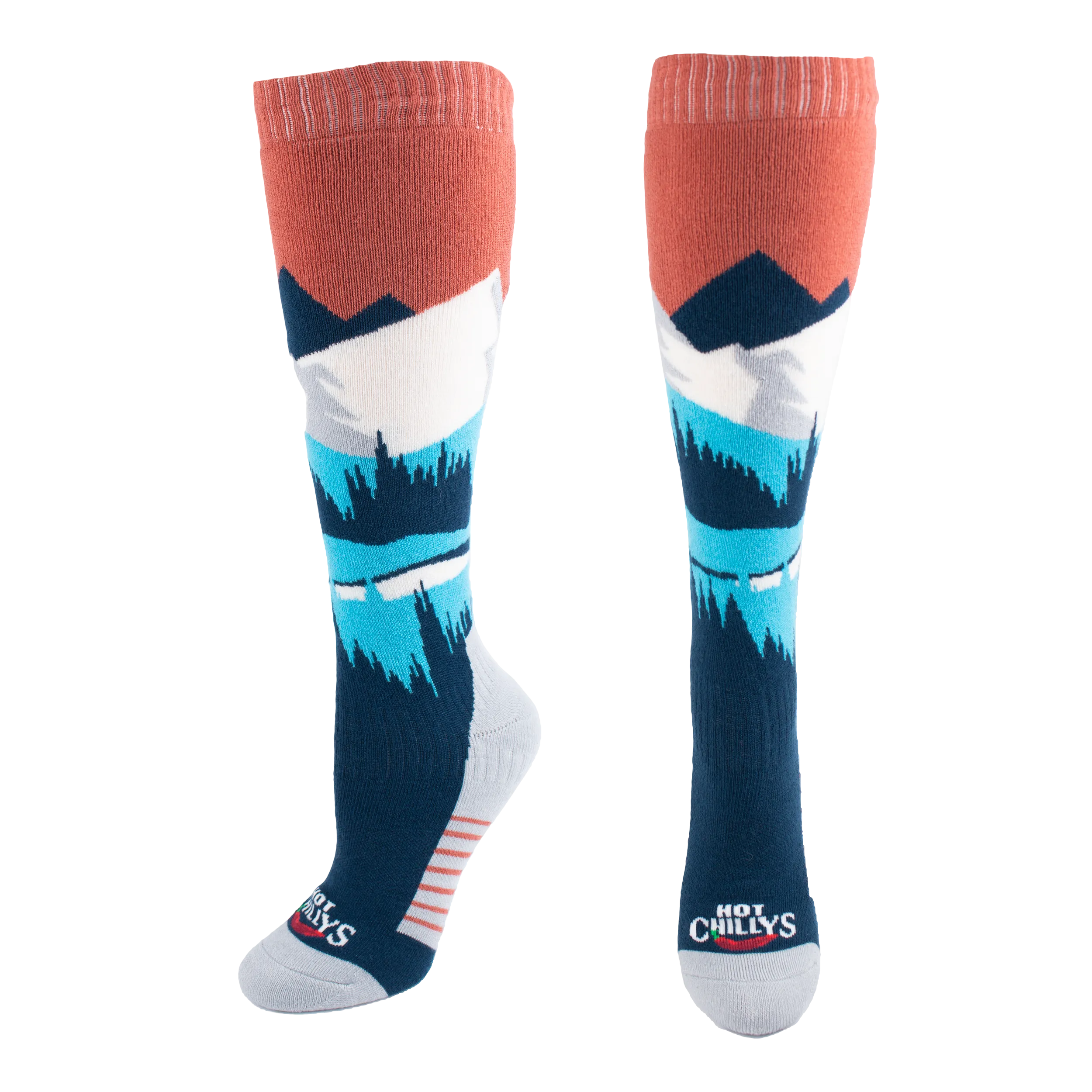 Women's Mid Volume Sock - Mountains